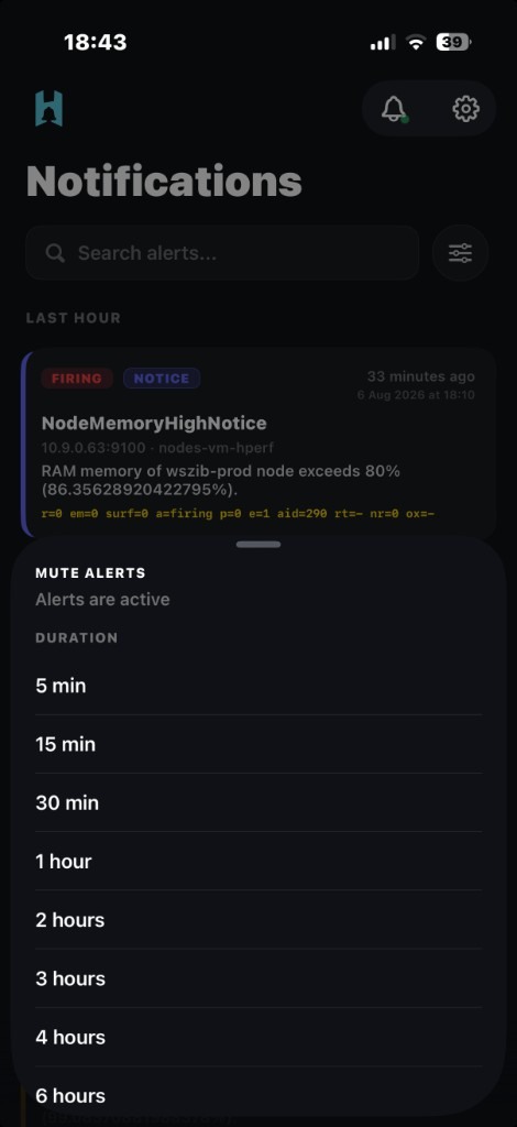 Global Mute & Alert Snooze in Handler