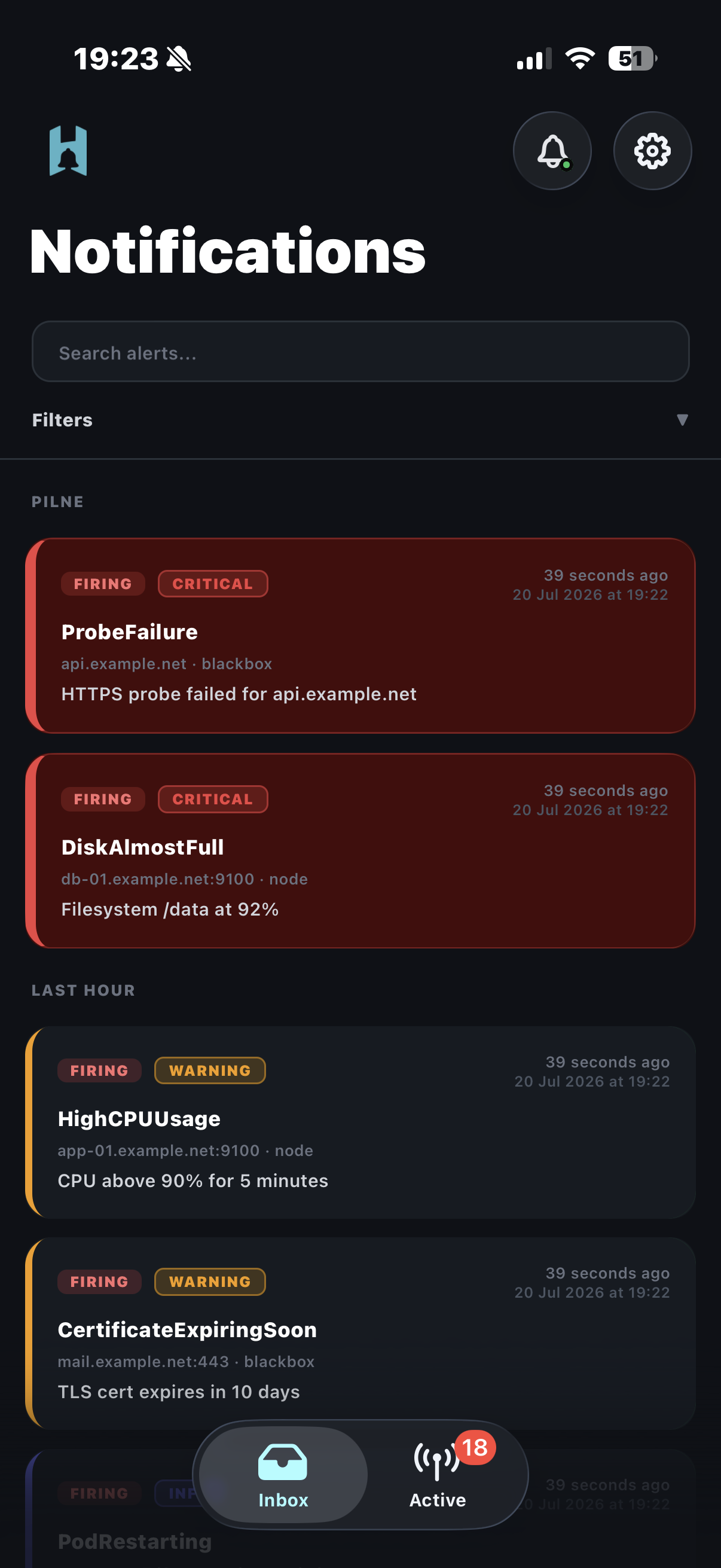 Inbox in Handler